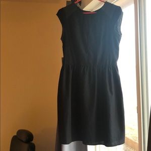 Knee length black dress